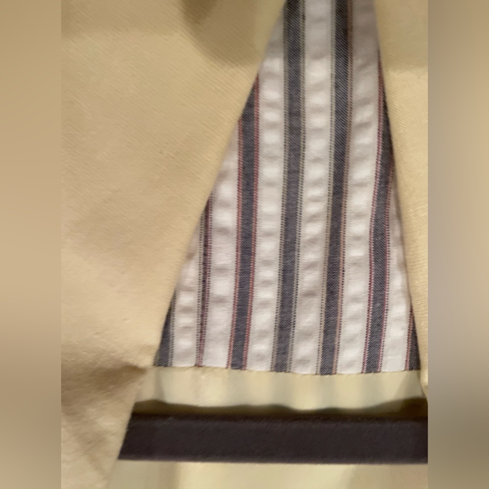 NWOT Harve Benard butter yellow lined Linen Cotton blazer preppy business 12T - Picture 9 of 11